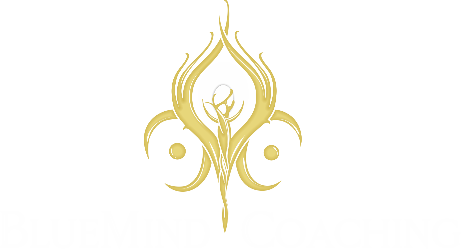 BlueMind Coaching Logo mit weißer Schrift frei