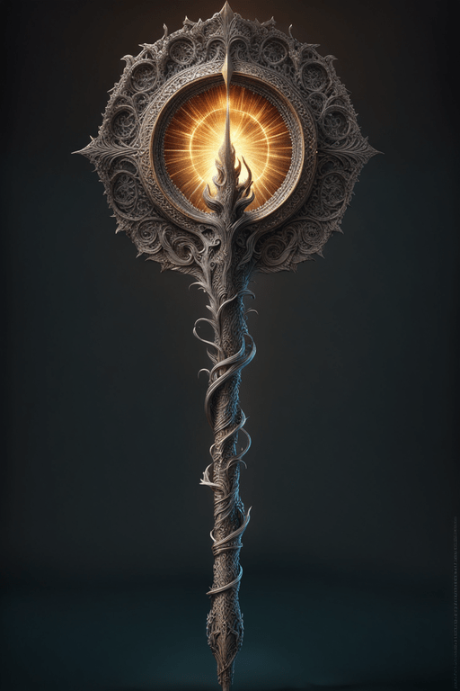 3d perspective magic staff artifact dark souls item wand rod a highly detailed fantasy masterpiece 795331393